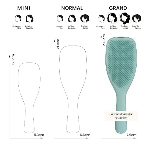 Tangle Teezer Large Ultimate Detangler Hairbrush - For Wet & Dry Hair - Detangling Brush for Thick, Curly & Long Hair - Two-Tiered Teeth Reduce Breakage & Eliminate Knots - Large Paddle - Marine Teal thumbnail 7