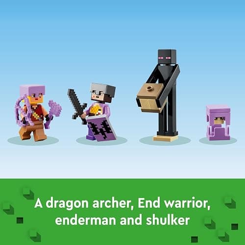 LEGO Minecraft The End Arena 21242, Player-vs-Player Battle Playset with Lava, Ender Dragon and Enderman Figures, Action Toys for Kids 8 Plus Years Old thumbnail 6