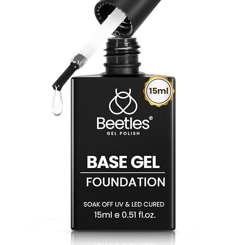 beetles Gel Polish Base Coat 15ml for Gel Nail Polish Soak Off LED Nail Lamp Upgraded Formula Long-Lasting DIY Home and Nail Salon - Image 1