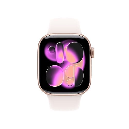 Apple Watch Series 11 [GPS 42mm] Smartwatch with Rose Gold Case and Light Blush Sport Band - S/M. Sleep Score, Fitness Tracker, Health Monitoring, Always-On Display, Water-Resistant thumbnail 2