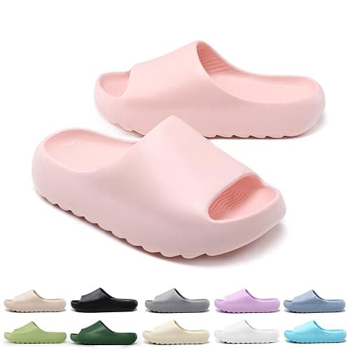 Cloud Slides for Kids,Boys Girls Shower Slippers Bathroom Pool Sandals,Toddler Home House Open Toe Comfy Thick Sole Slippers,Summer Non-Slip Beach Shoes - Image 1