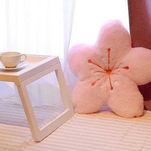 GEXUANCHEN Cherry Blossom Plush Throw Pillow Living Room Sofa Pillow Flower Chair Cushion Throw Pillow (15.74 * 15.74, pink) thumbnail 5