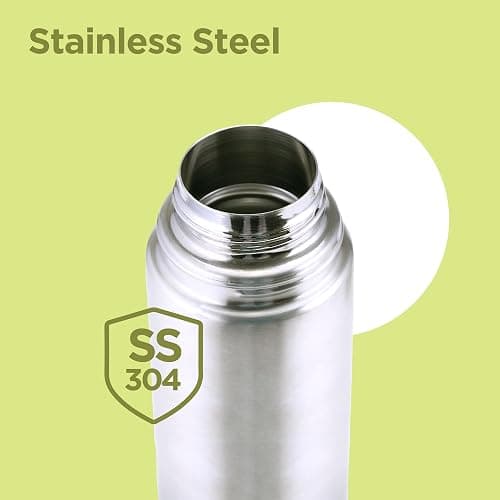 Milton Vacuum Flask for Hot Drink 1 Litre (34 oz), Stainless Steel Double Walled Insulated Water Bottle for 24 Hour Hot and Cold Drinks with Cover, Leak Proof, BPA Free, Thermosteel Flip Lid 1000 ml thumbnail 6