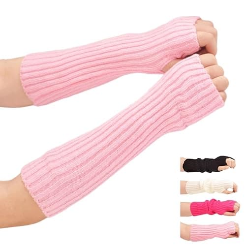 VTTDB Arm covers cute women kawaii japanese harajuku Y2k Arm Warmer for Girls Goth Gloves Fingerless Knitted Arm Sleeve - Image 1