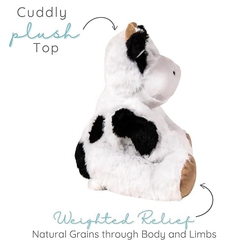 1i4 Group Callie Cow - Microwavable & Weighted Plush Stuffed Animal - Heated Plushie for Warmth - Cute, Soft, Cozy Toy for Adults & Children (Boys, Girls, & Toddlers) by Warm Pals thumbnail 5