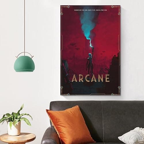 MWKGQXKL Arcane Canvas Poster Wall Art Decor Print Picture Paintings for Living Room Bedroom Decoration 12x18inch(30x45cm) thumbnail 4