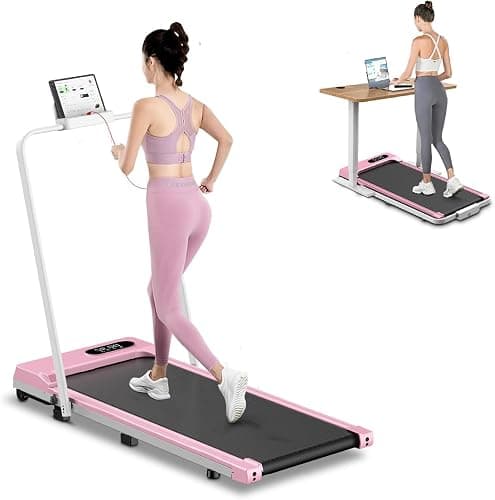 Tapis de Course 4 en 1 Pliable avec Pente 7% – Tapis de Marche Électrique 8 km/h, Moteur 2,5 CV, Système d’Amorti Avancé, Écran LCD, Cadre Renforcé, 130 kg Max – pour Maison & Bureau - Image 1