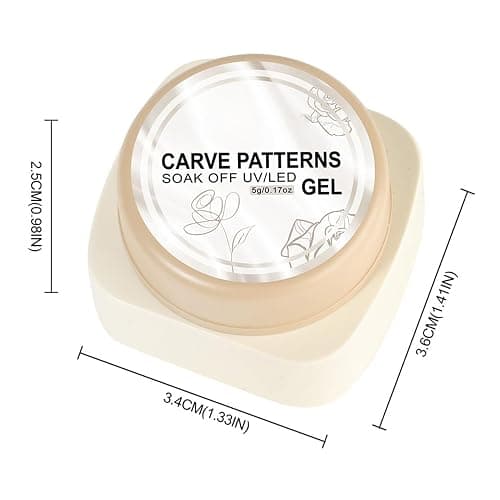 Pearl White Solid Builder-Gel For Nails, 3D Gel Nail Sculpture, Non-Stick Sculpting Gel, Nail Extension Hand Carving Molding, Multifunctional Manicure Supplies For Salon And Home, Easy Dry, 5g thumbnail 6