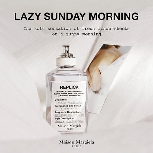 Maison Margiela - Replica - Lazy Sunday Morning Eau de Toilette - Fresh & Floral Fragrance - With Lily of the Valley, Iris Accord & White Musks Accord thumbnail 4