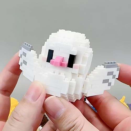 HJPLPXH Parrots Micro Mini Building Block Sets Birthday Gift for Kids, Animals Buildling Model Kits, Mini Bricks Birds Series Toys for Kids（6 Boxes） thumbnail 8