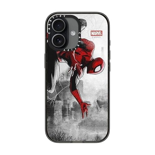 CASETiFY Impact iPhone 17 Case [Marvel Colab/Slim/Magsafe / 8.2 ft. 4X Military Grade Drop Protection] - Spider-Man VS - Clear Black thumbnail 5