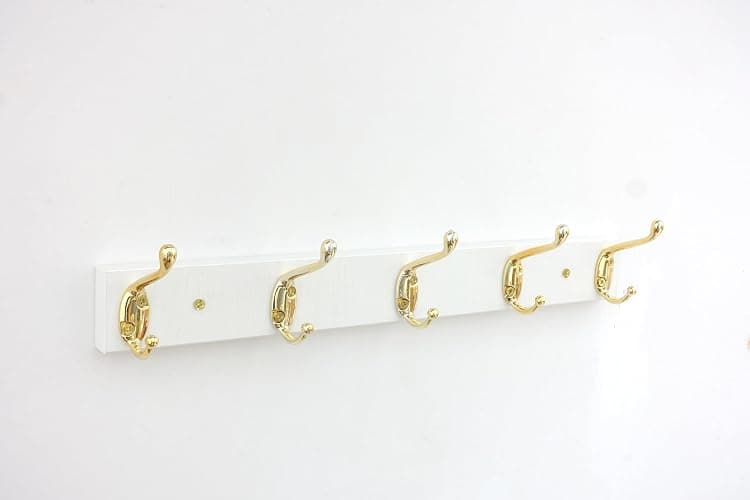 Shankala Wall Mount Coat Rack, Hooks for Wall, Gold - Image 1