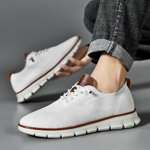 Wearbreeze Men’s Business Casual Oxford Sneakers – Lightweight Lace-Up Dress Shoes for Work, Travel & Daily Commute thumbnail 2
