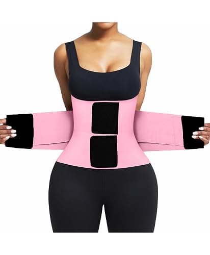 FeelinGirl Waist Trainer Belt Waist Cincher Trimmer Ab Belt Tummy Control Body Shaper with Triple Wrap Women and Men - Image 1