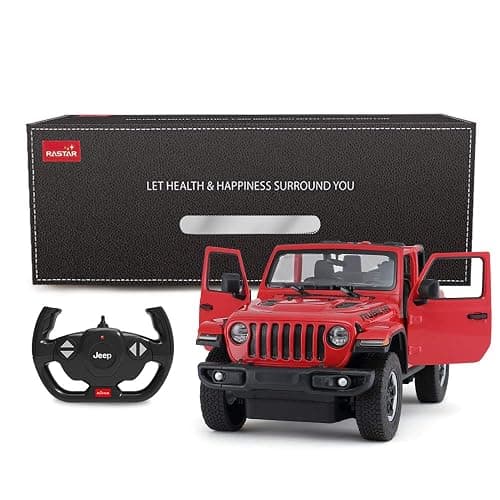 RASTAR Off-Road Remote Control Car, 1:14 Jeep Wrangler JL RC Off-Road Racing Vehicle Toy Car for Kids Adults, Spring Suspension/Door Open, 2.4Ghz RED thumbnail 8