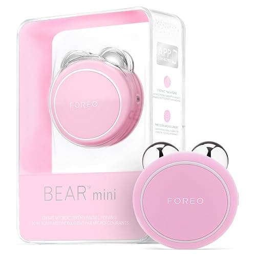 FOREO BEAR Mini Microcurrent Facial Device - Face Sculpting Tool - Firm & Contour - Reduce Double Chin - Non-Invasive - Increases Absorption of Facial Skin Care Products - Pearl Pink - Image 1