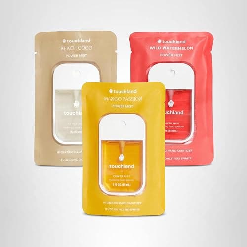 Touchland Hydrating Hand Sanitizer Spray – Tropical Trio Set (Mango Passion, Beach Coco, Wild Watermelon) – 3 x 1 FL OZ Travel Size Mists thumbnail 9