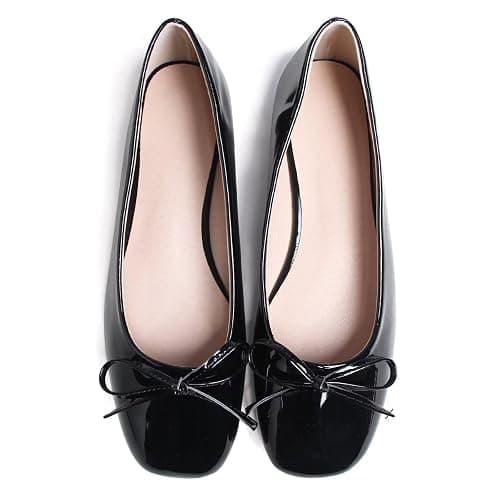 Dear Time Women's Casual Foldable Ballet Flats Square Toe Ballerina Flats Shoes Comfortable thumbnail 6