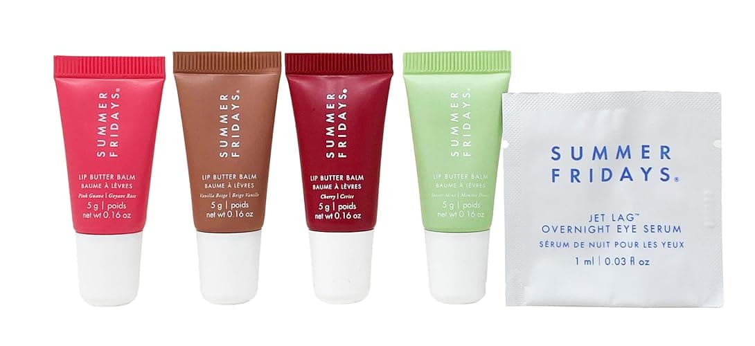 Summer Fridays The Lip Butter Balm Minis - Vanilla Beige, Pink Guava, Cherry and Sweet Mint (.16 Oz each) thumbnail 2