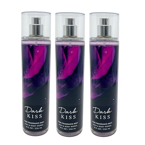 Bath & Body Works Signature Collection Dark Kiss Fine Fragrance Mist, 8 Fl Oz (3-Pack) - Image 1