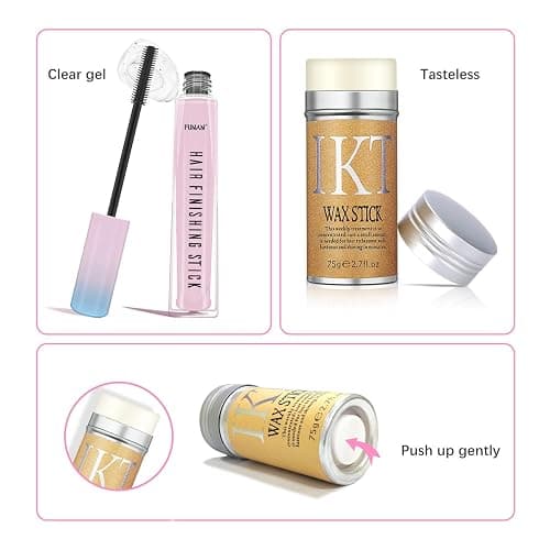 PasaRose Hair Wax Stick Set (3 Pcs) - Edge Control, Styling Stick for Baby Hair and Wigs, Frizz-Fixing for Slick Finish thumbnail 7