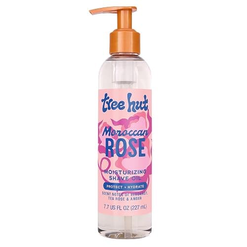 Tree Hut Moroccan Rose Moisturizing Shave Oil, Hydrating Gel-to-Oil Formula for a Smooth Shave, For All Skin Types, 7.7 fl oz - Image 1