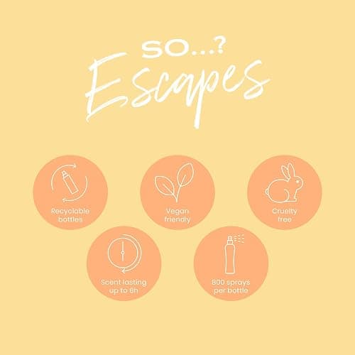 So…? Escapes Womens Gift Set, with Ibiza Dream, Bali Breeze, Mykonos Nights & Majorca Love, Fragrance Spray Set (4 x 50ml) thumbnail 7