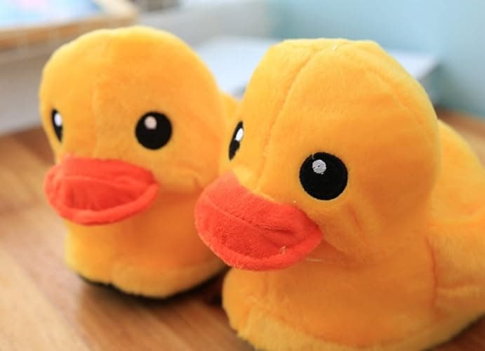 HXIYAN Cartoon Slippers, Animal Cotton Shoes, Cute Duck Home Shoes, Winter Indoor and Outdoor Thermal Insulation thumbnail 2