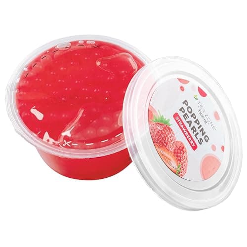 Tea Zone [1 Pound] Strawberry Popping Pearls, Bursting Pearls for Teas, Shakes, Smoothies, Dessert Toppings - 1 Pound (Pack of 1) - Strawberry thumbnail 6