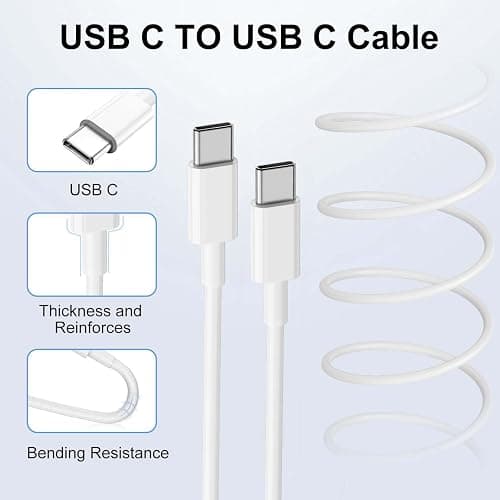 USB C Charger for iPhone 17 16 15 Fast Charging 10ft, 20W Apple USBC Charger Block and Type C to C Cable Cord for iPhone 17 Air/16 Pro/16 Pro Max/15 Pro/15 Pro Max/15 Plus/iPad Pro/Air thumbnail 4