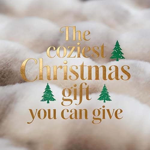 Super Comfort Oversized Warm Thick Bubble Luxury Plush Rabbit Faux Fur Throw Blanket, Fluffy Blanket,Soft Cozy Throw Blanket for Couch Chair Bed Sofa Living Room,White 50'' x 60'' thumbnail 8