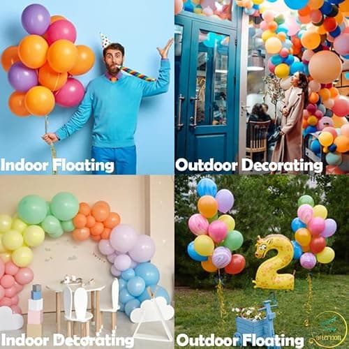 AFTERLOON® Biodegradable Balloons 24 pcs Baby Pink 12 Inch, Matte Color Thickened Extra Strong Latex Helium Float, Multicolor Colorful Bulk Color ballon baloon Globos Para Decoration De Fiestas Kids - Baby Pink - Pack of 24 thumbnail 4