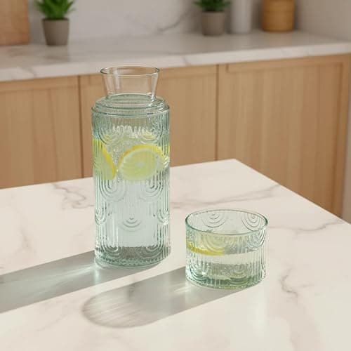 Nightstand glass water carafe thumbnail 5