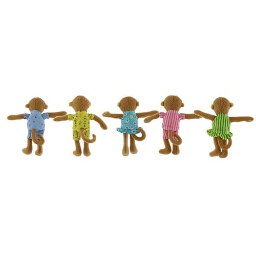 MerryMakers Five Little Monkeys Finger Puppet Playset, Set of 5, Polyvinyl Chloride, 5-Inches Each thumbnail 2