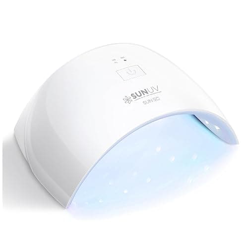 SUNUV UV LED Nail Lamp, Nail Dryer for Gel Polish UV Light for Gel Nails with Sensor 2 Timer SUN9C Blue Gift for Women Girl - Sky Blue - Image 1