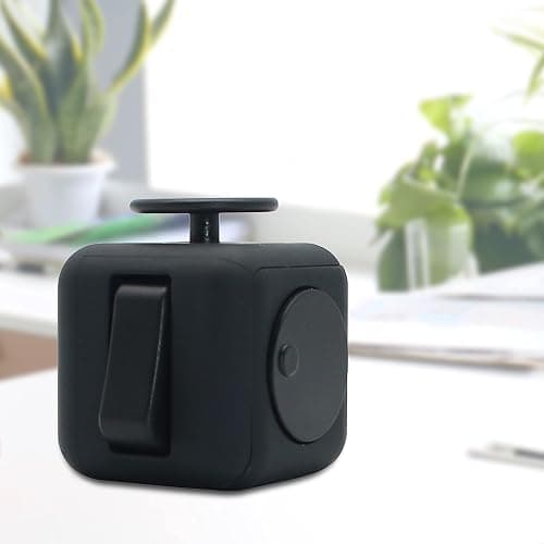 Appash Cube Fidget Toy Stress Anxiety Pressure Relieving Toy Great for Adults and Children[Gift Idea][Relaxing Toy][Stress Reliever][Soft Material] (Black & Black) thumbnail 5