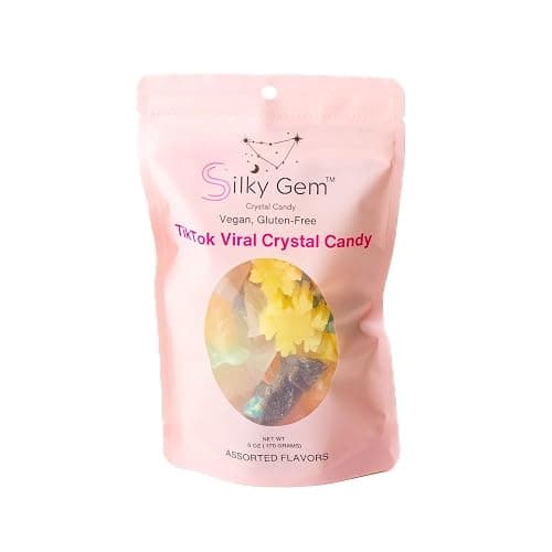 SILKY GEM Crystal Candy Snack Bites – 6oz Assorted Vegan & Gluten-Free Edible Gemstones - Image 1