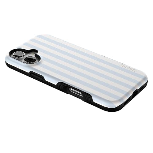 Casely iPhone 16 Plus Case | Blue Stripes | Sunday Best | Compatible with MagSafe | Bold Protective Design thumbnail 7