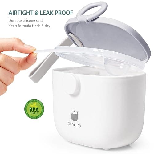 Termichy Baby Formula Dispenser, Portable Formula Dispenser Container with Scoop and Carry Handle for Travel Outdoor Activities for Baby Infant, 500ml thumbnail 3