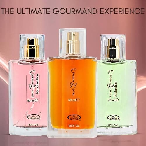 Al-Rehab Choco Musk Perfume - Original, Marshmallow & Pistachio Eau de Parfum Sprays 50ml (1.65 oz) | Gourmand Perfume with Chocolate & Vanilla | Long-Lasting Sweet Fragrances (Bundle) thumbnail 7