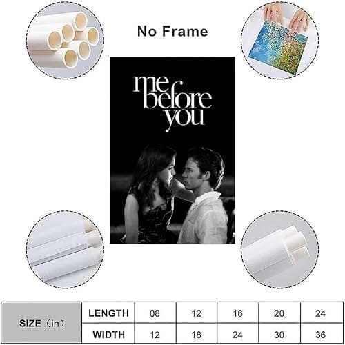 ZCHLATGDE Me Before You Movie Art Poster Decorative Painting Canvas Wall Art Living Room Poster Bedroom Painting Wall Art Picture Print Modern Family Room Decor 12 x 18 Inches (30 x 45 cm) thumbnail 3