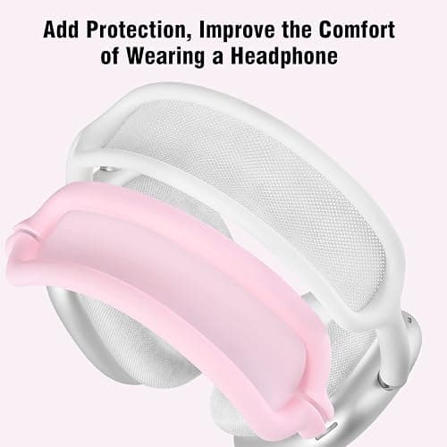 Filoto Case for Airpods Max Headphones, Ear Pad Case Cover/Ear Cups Co ver/Headband for AirPods Max (USB-C/Lightning)(2024/2020), Silicone for Apple Airpod Max, Accessories Cases(Pink) thumbnail 4