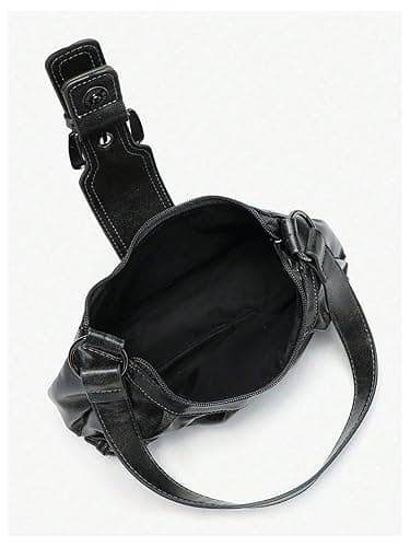 Verdusa Shoulder Bag for Women Y2k Purse Mini Purse Cute Purse Goth Punk Vintage Purse | Top Handle, Buckle, Punk, Purses, Bags thumbnail 5