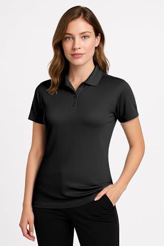 Women's Dry-Fit Golf Polo Shirts 3-Button Golf Polo's in 20 Colors XS-3XL Shirt thumbnail 2