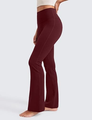 CRZ YOGA Butterluxe Flare Leggings 29"/30.5"/32"/33.5" - High Waist Bootcut Wide Leg Lounge Womens Yoga Pants with Pocket thumbnail 5