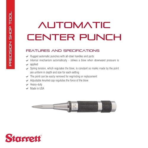 Starrett Steel Automatic Center Punch  thumbnail 2