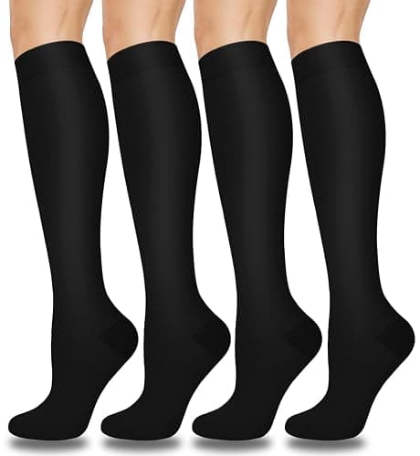 Compression socks white and black  - Image 1