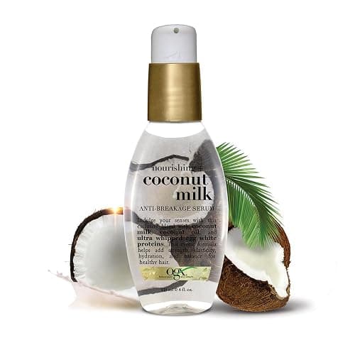 OGX Nourishing + Coconut Milk Anti-Breakage Serum, 4 Fl Oz - 4 Fl Oz (Pack of 1) - Anti-Breakage Serum thumbnail 4