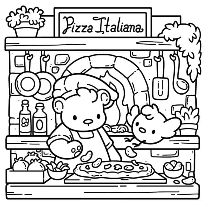 Cozy Europe: Cute Colouring Book thumbnail 7