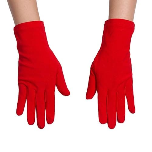 ALVOGIMOR Men Women Wrist Length Spandex Stretch Gloves,Wedding Party Christmas Costume Party Dance Gloves thumbnail 5